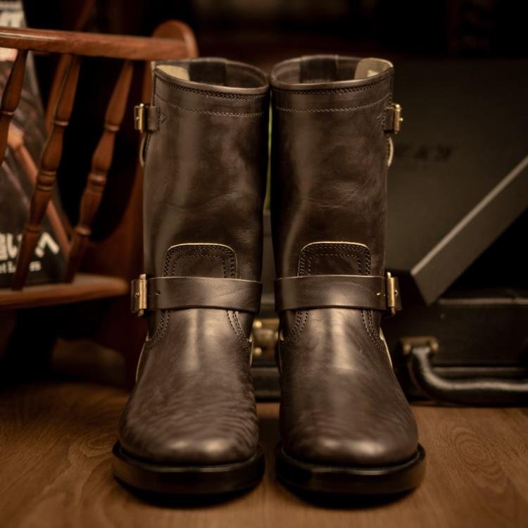 Briselblack 10” Engineer Boots “The Keeper” 3.0   Unstructured Toe Box